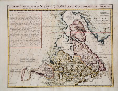 Carte du Canada ou de la Nouvelle France…