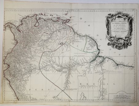 Carte du Perou et Bresil sep.1 de Tierra-Firme, de Gauyana …