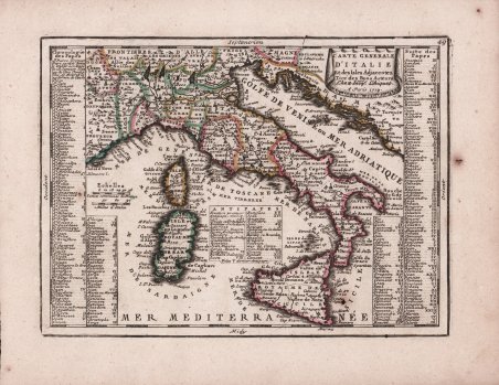 Carte Generale d'Italie et des Isles Adjacentes