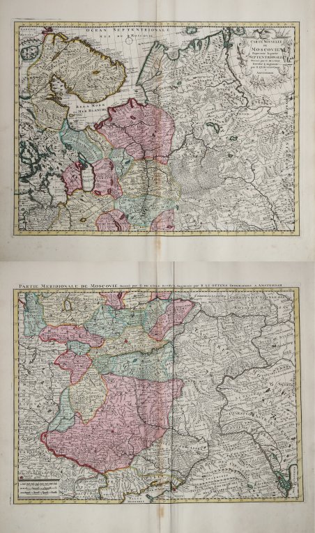 Carte Nouvelle de Moscovie Represente la partie Septentrionale… / Partie …