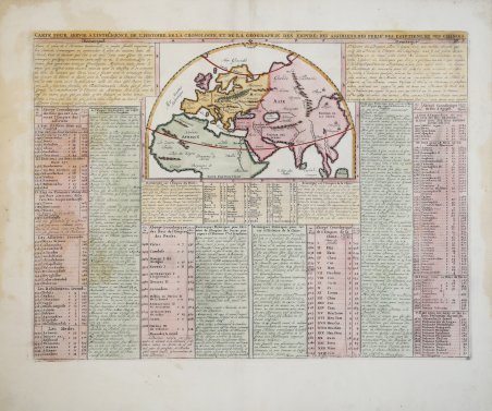 Carte pour servir a l'intelligence de l'Histoire de la Cronologie, …