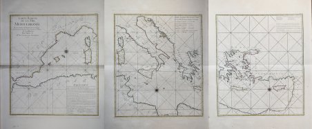 Carte reduite de la mer Mediterranée: pour servir aux vaisseaux …