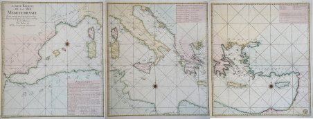 Carte Reduite del la Mer Mediterranée Pour servir aux Vasseaux …