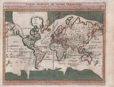 Carte Reduite du Globe Terrestre