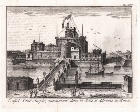 Castel Sant'Angelo, anticamente detto la Mole d'Adriano in Roma