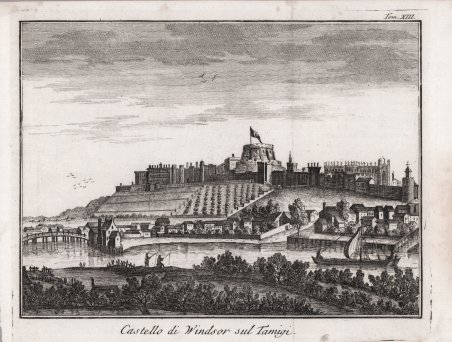 Castello di Windsor sul Tamigi