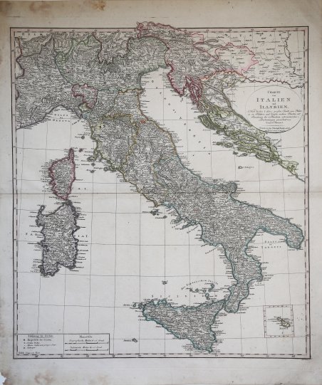 Charte von Italien und Illyrien nach Bacler D'Albes…