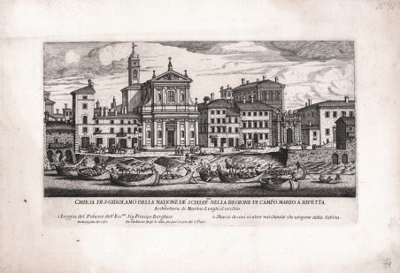 Chiesa di S. Girolamo della Natione de' Schiav.oni nella regione …