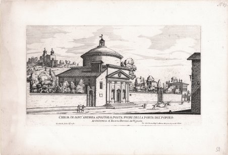 Chiesa di Sant'Andrea Apostolo, posta fuori della porta del'Popolo architettura …