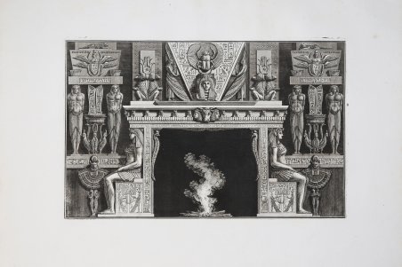 Chimneypiece in the Egytian style