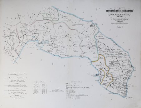 Circoscrizione Ecclesiastica nel Regno delle Due Sicilie - Foglio V