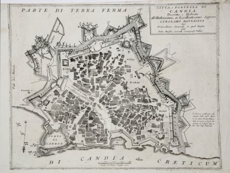 Citta, e Fortezza di Candia.