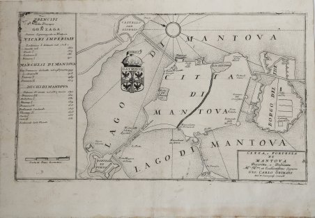 Città, e fortezza di Mantova.