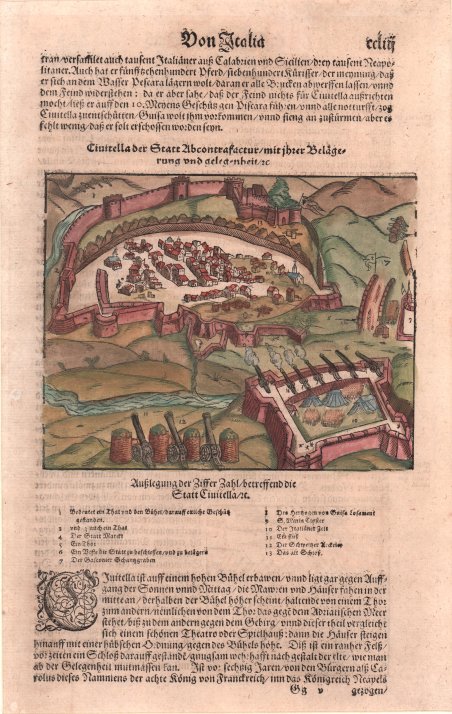 Civitella der Statt Ab contrafactur.