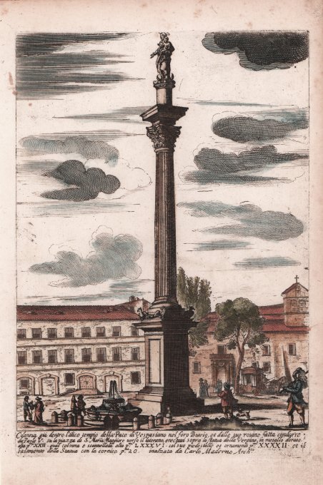Colonna. su la piazza di S. Maria Maggiore. (Colonna della …