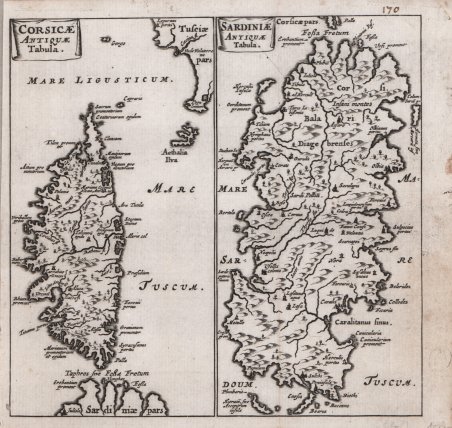 Corsicae Antiquae Tabula / Sardiniae Antiquae Tabula