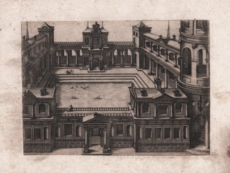 Cortile di un palazzo con acqua | Immagine principale