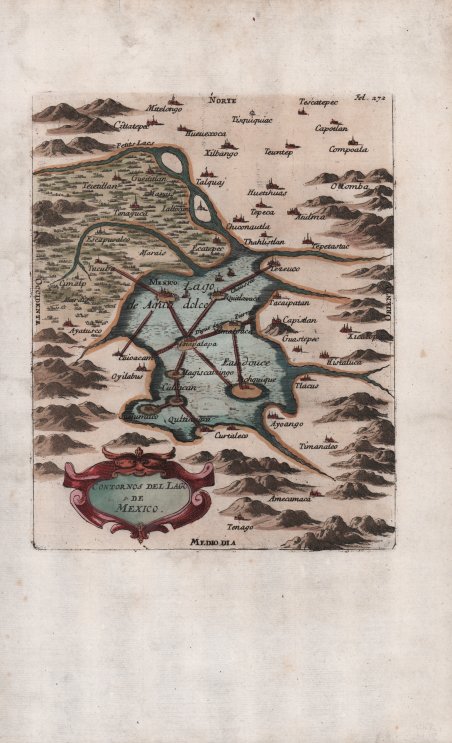 Cortornos del lago de Mexico