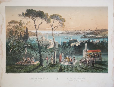 Costantinople des Jardins d'un Harem / Costantinopla vista tomada de … | Immagine Gallery 2