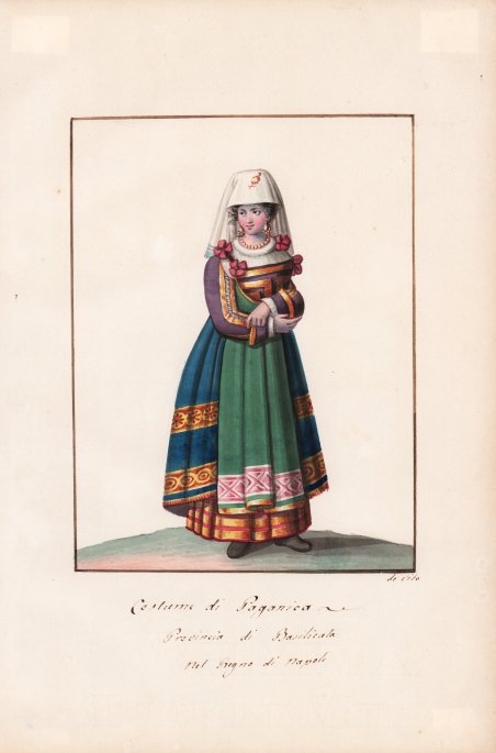 Costume di Paganica. Provincia di Basilicata nel Regno di Napoli