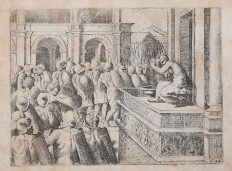 Davide osserva la toletta di Betsabea