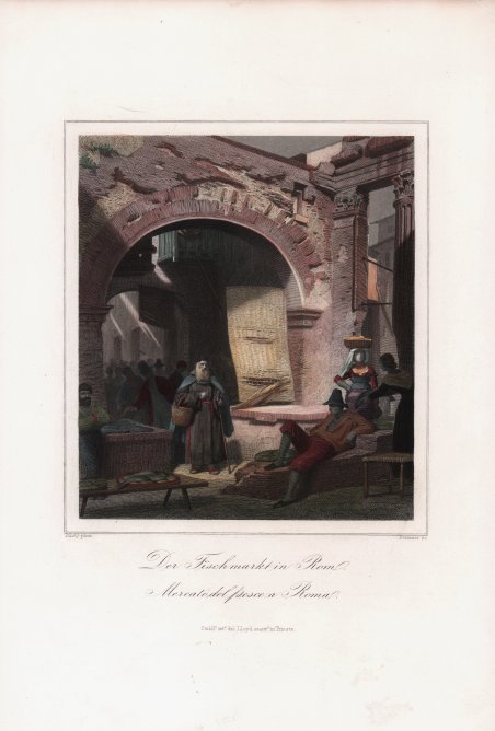 Der Fishmarkt in Rom / Mercato del pesce a Roma