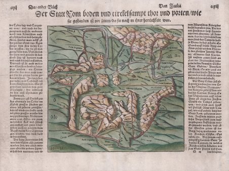 Der Statt Rom boden und circkel sampt der mauren und …