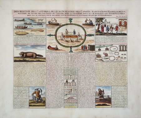 Description des Castors & de leur Industrie, des Canots, Habitations, …