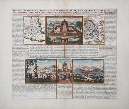 Description, Situation & Vue de la Ville de Mexique, des …