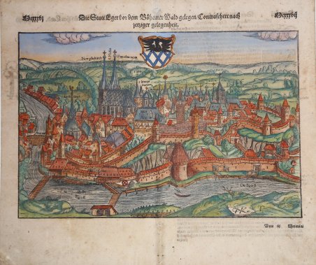 Die Statt Eger vor dem Behemer Wald gelegen/contrasehtet nach jetztiger …