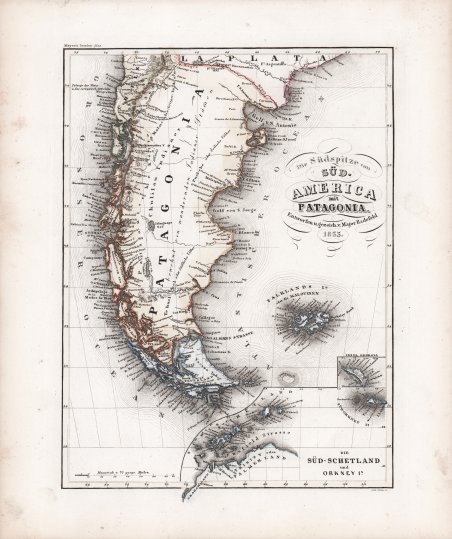 Die Südspitze von Süd America mit Patagonia