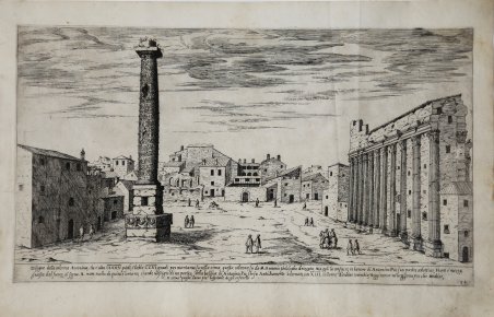 Disegno della colonna Antonina che è alta CLXXV. Piedi, e …