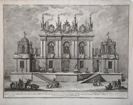 Disegno della Seconda Machina rappresentante la tanto al Popolo aggradevole …