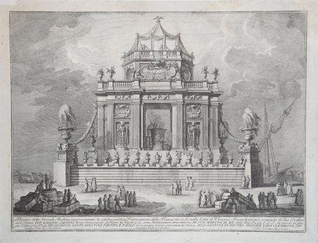 Disegno della Seconda Machina rappresentate la celebre publica Fabricazione della …