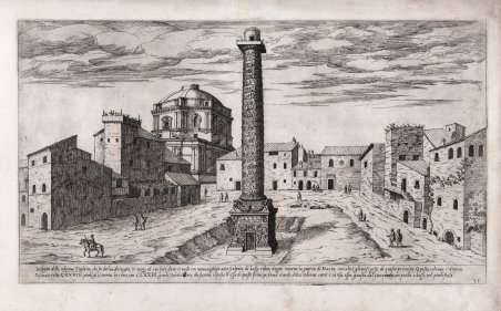 Disegno delle colonna Traiana, che fu da lui drizzata, in …