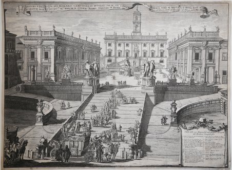 Disegno e prospetto del Romano Campidoglio Moderno con le sue …