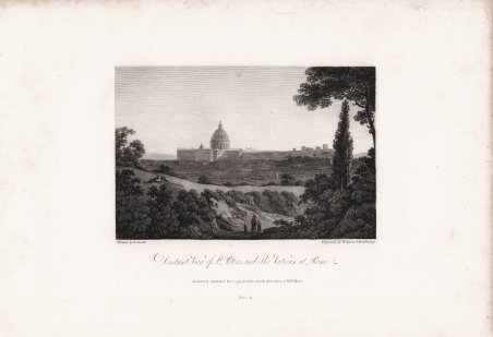 Distant View of St. Peters and the Vatican at Rome