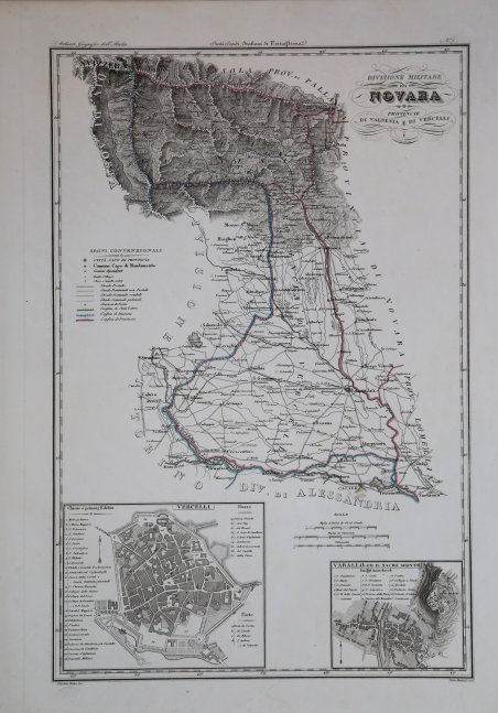 Divisione militare di Novara - provincie di Valsesia e Vercelli