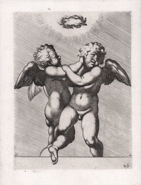 Due Amorini che lottano