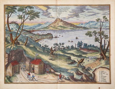 Elegantissimus ad mare Tyrrhenum ex monte Pausilipo Neapolis montisque Vesuvii …