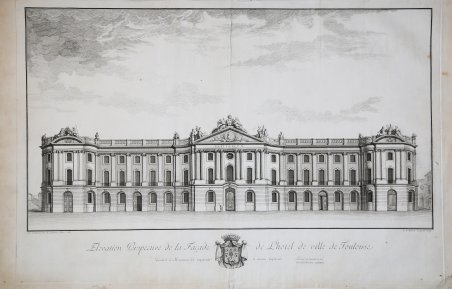 Elevation Perspective de la FaÃ§ade de L'hotel de ville Toulouse | Immagine principale