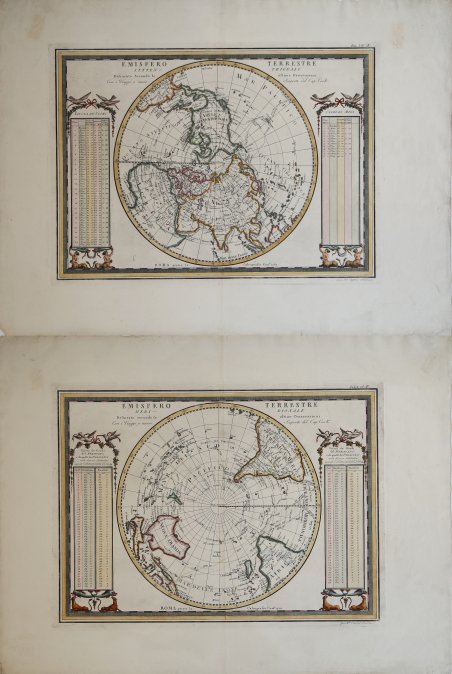 Emisfero Terrestre Meridionale delineato secondo le ultime Osservazioni - Emisfero …