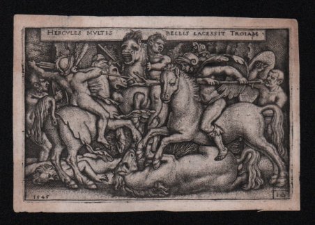 Ercole combatte i Troiani