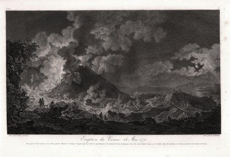 Eruption du Vesuve 14 mai 1771 prise sul Vesuve memede …