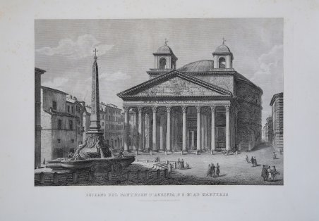 Esterno del Pantheon d'Agrippa,. Ora S. M.a ad Martyres