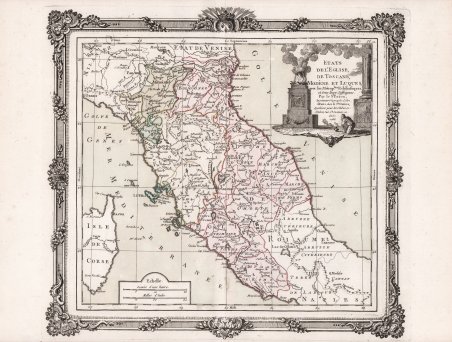 Etats de l'Eglise, de Toscane, Modène et Luques.