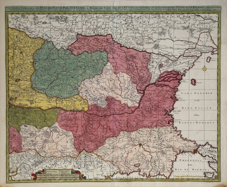 Exactissima Tabula qua tam Danubii Fluvii Pars Inferoir, a Belgrado …