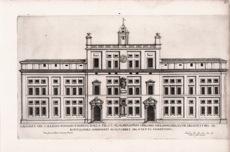 Facciata del Collegio Romano fondato dalla felice memoria di papa …