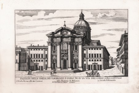 Facciata della chiesa di S. Ambrogio e Carlo in su … | Immagine Gallery 2