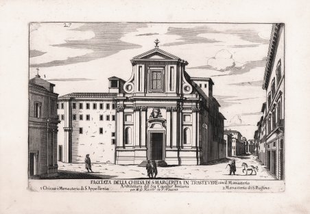 Facciata della chiesa di S. Margerita in Trastevere con il … | Immagine Gallery 2